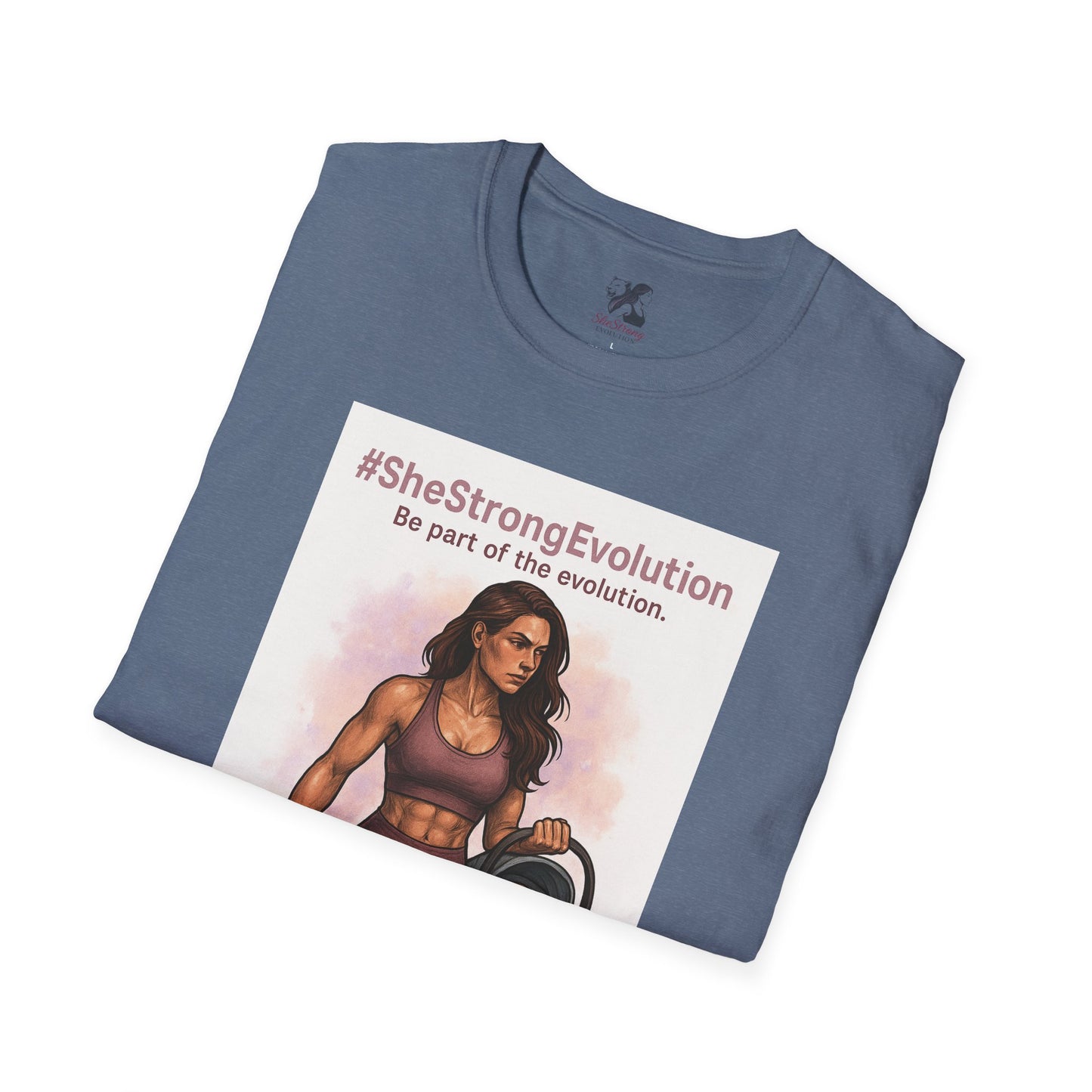 SheStrong Evolution Slate Blue T-shirt
