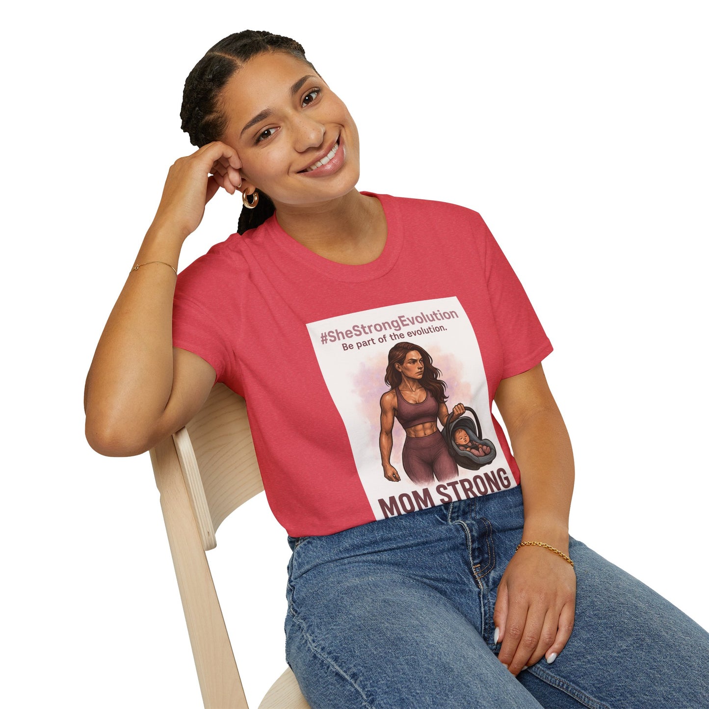 Mom Strong Evolution Tee