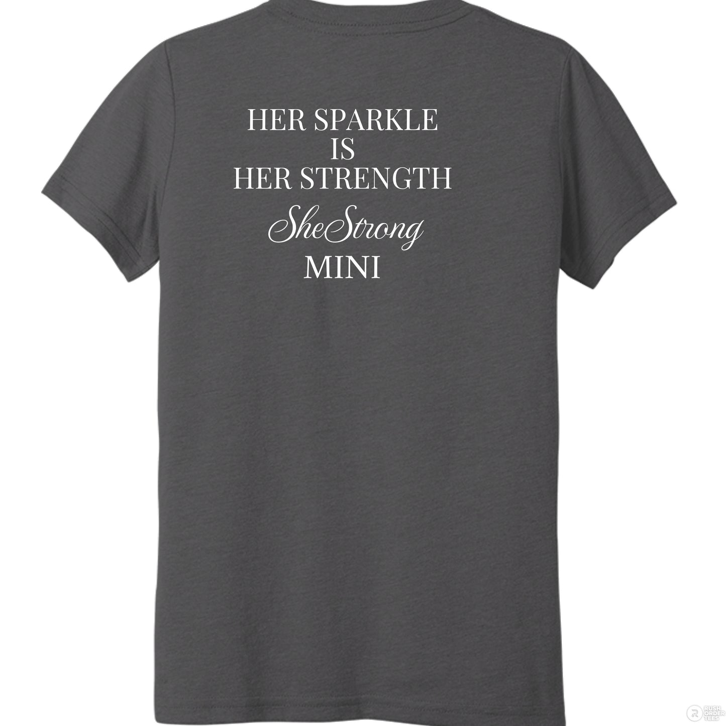 Solid Dark Grey Triblend - BACK