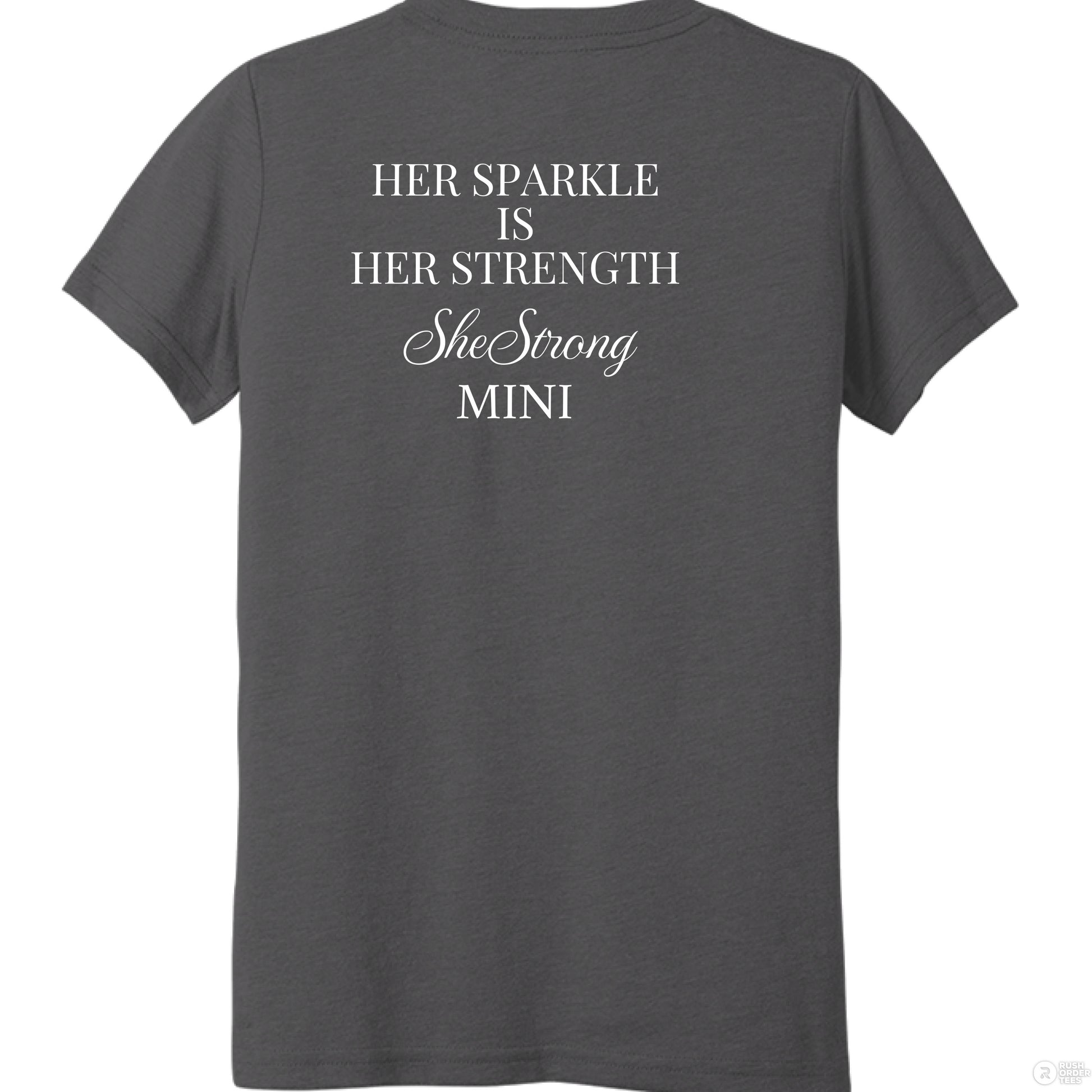 Solid Dark Grey Triblend - BACK