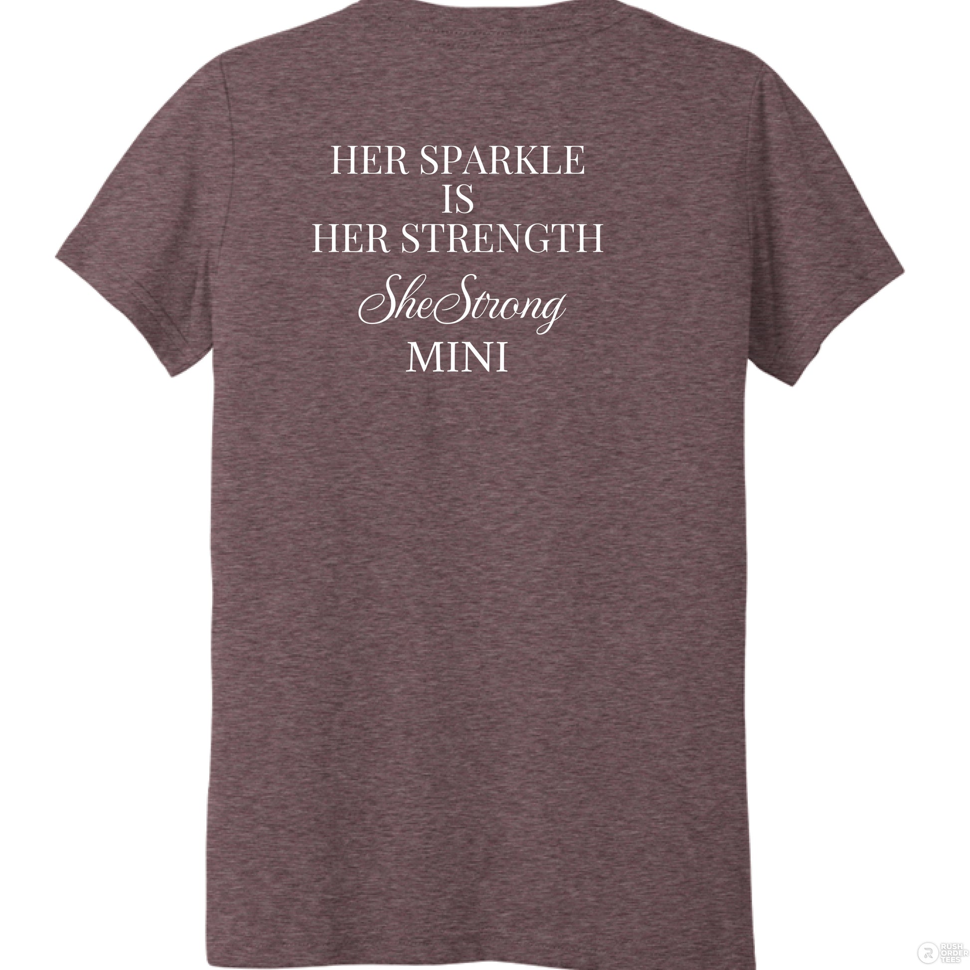 MAROON TRIBLEND - BACK
