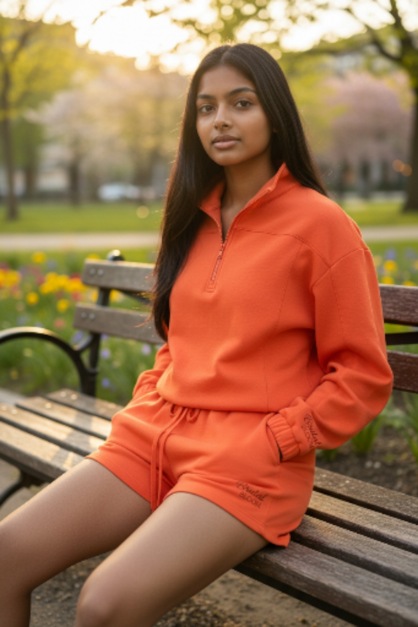 Clementine Crush Quarter Zip